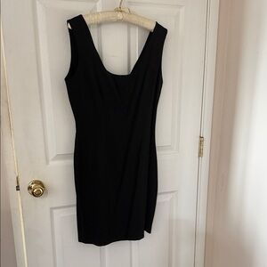 Chic Black Sleeveless Mini Dress with Jacket vintage young Edwardian size 9